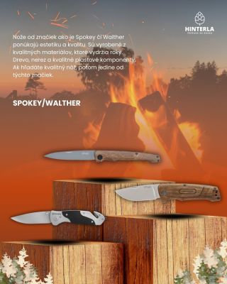Hľadáte kvalitný nôž? Tak ste na správnom mieste. V našej ponuke nájdete nôže od značiek ako Walther alebo SPOKEY. 👊...